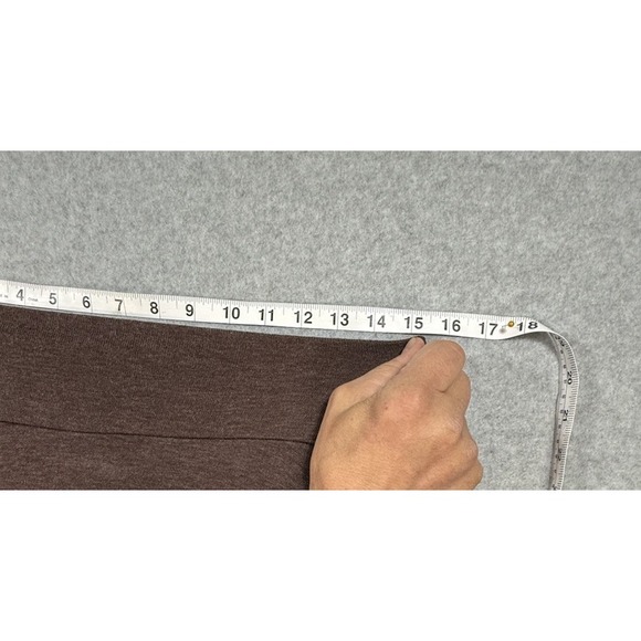 Brown Maxi Skirt Medium (6-8) Jersey Knit High Low Hem USA Capsule Basic Boho‎ - Picture 10 of 13